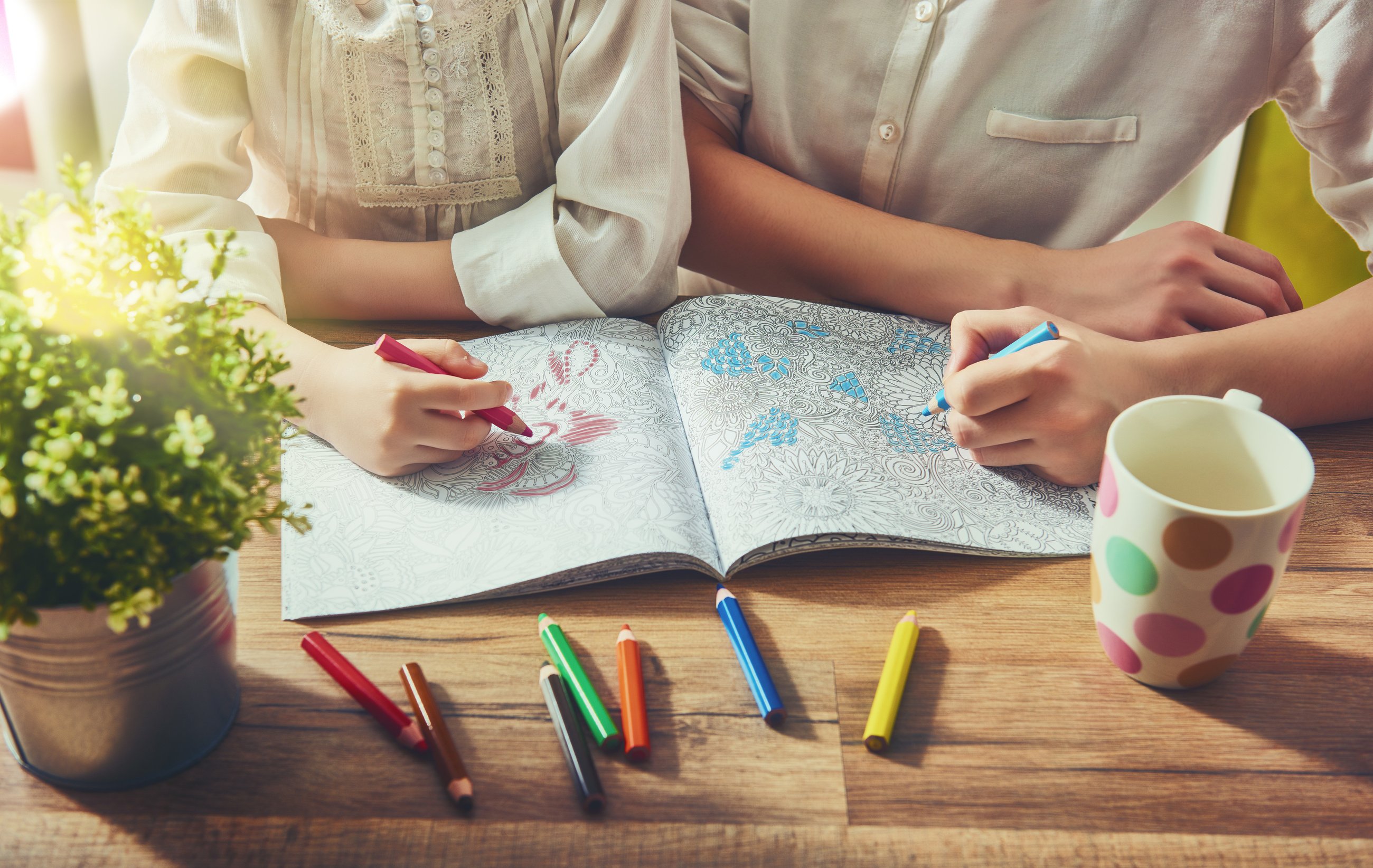 Painting a Coloring Book